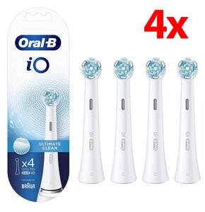 Oryginalna końcówka szczoteczki ORAL-B iO Ultimate Clean Biały (4 szt.) (Skuteczne czyszczenie)