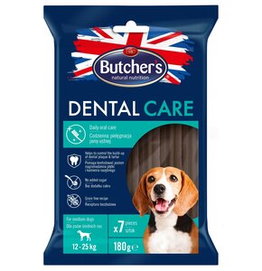 Przysmak dla psa BUTCHER'S Dental Care Medium 180 g