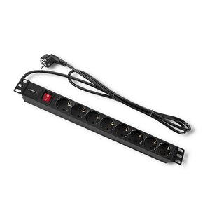 Listwa QOLTEC Rack 54469 (2 m) Czarny