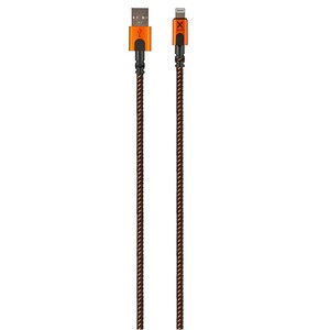 Kabel USB - Lightning XTORM Xtreme 1.5 m Czarno-pomarańczowy