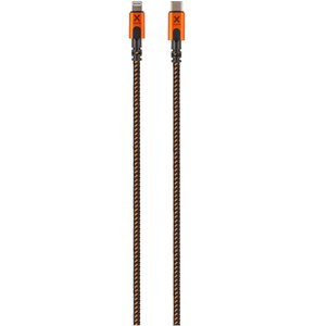 Kabel USB-C - Lightning XTORM Xtreme 1.5 m Czarno-pomarańczowy