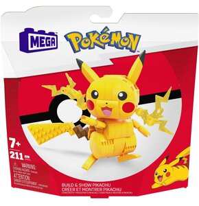 Klocki plastikowe MEGA Pokemon Pikachu Średni Pokemon do zbudowania GMD31