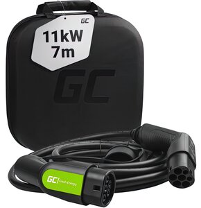 Kabel do ładowania samochodu elektrycznego GREENCELL GC EV12 gniazdo Typ 2 - wtyk Typ 2