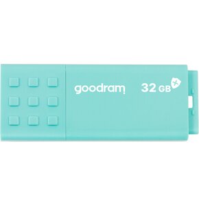 Pendrive GOODRAM UME3 Care 32GB, USB 3.2 Gen. 1 (USB 3.0), Odczyt 60 Mb/s, Zapis 20 Mb/s Turkusowy