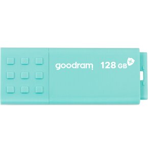 Pendrive GOODRAM UME3 Care 128GB, USB 3.2 Gen. 1 (USB 3.0), Odczyt 60 Mb/s, Zapis 20 Mb/s Turkusowy