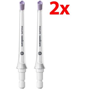 Oryginalna końcówka do irygatora PHILIPS Sonicare Quad Stream HX3062/00 (2 szt.) (Delikatna dla dziąseł)