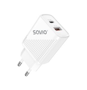 Ładowarka sieciowa SAVIO LA-05 Quick Charge 3.0 18W Biały