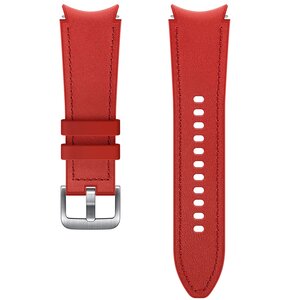 Pasek SAMSUNG do Galaxy Watch 4 Classic Hybrid Leather S/M Czerwony