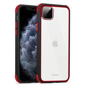 Etui CRONG Trace Clear Cover do Apple iPhone 11 Pro Czarno-czerwony