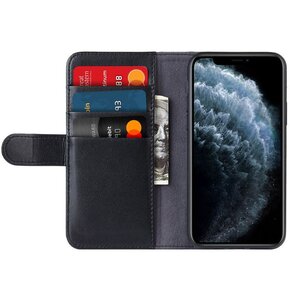 Etui CRONG Premium Booklet Wallet do Apple iPhone 11 Pro Max Czarny