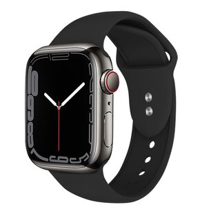 Pasek CRONG Liquid do Apple Watch (38/40/41/42mm) Czarny