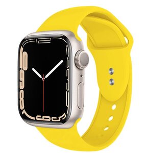 Pasek CRONG Liquid do Apple Watch (42/44/45/49mm) Żółty