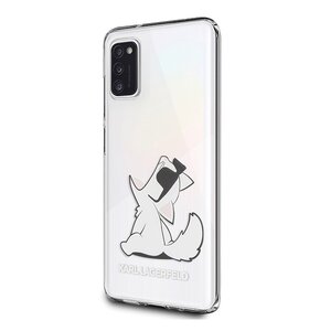 Etui KARL LAGERFELD Choupette Fun do Samsung Galaxy A41 Przezroczysty