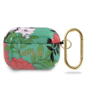 Etui GUESS Flower Collection N1 do Apple AirPods Pro Zielony