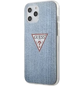 Etui GUESS Jeans Collection do Apple iPhone 12 Pro Max Niebieski