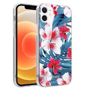 Etui CRONG Flower Case do Apple iPhone 12 Mini Zielony