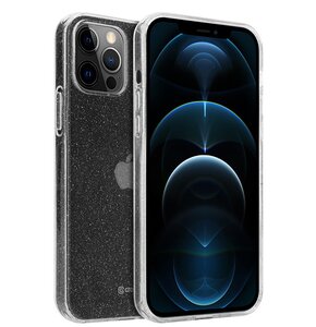 Etui CRONG Glitter Case do Apple iPhone 12 Pro Max Przezroczysto-srebrny