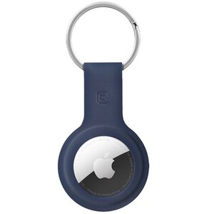 Brelok CRONG Silicone Case Key Ring do Apple AirTag Granatowy