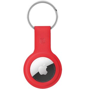 Brelok CRONG Silicone Case Key Ring do Apple AirTag Czerwony