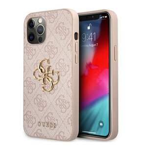 Etui GUESS 4G Big Metal Logo do Apple iPhone 12/12 Pro Różowy
