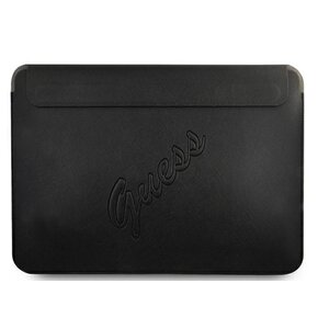Etui na laptopa GUESS Saffiano Script Computer Sleeve 13 cali Czarny