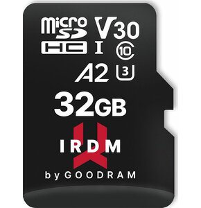 Karta pamięci GOODRAM IRDM MicroSDHC 32GB + Adapter