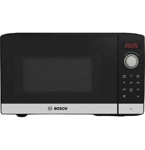 Kuchenka mikrofalowa BOSCH FFL023MS2 Serie 2 800W średnica 27 cm pojemność 20L Hydroliza QuickStart Czarno-srebrny