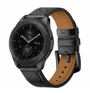 Pasek TECH-PROTECT Leather do Samsung Galaxy Watch 4/5/5 Pro/6 Czarny