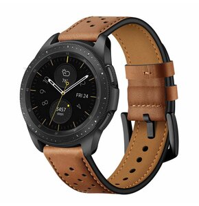 Pasek TECH-PROTECT Leather do Samsung Galaxy Watch 4/5/5 Pro/6 Brązowy