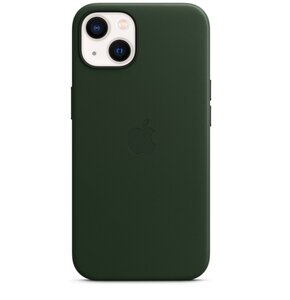 Etui APPLE Leather Case MagSafe do iPhone 13 Zielona sekwoja