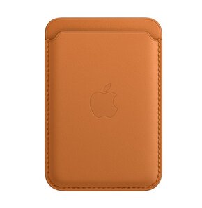 Skórzany portfel APPLE MagSafe do iPhone 12/13 Złocisty Brąz