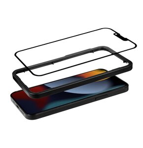 Szkło hartowane CRONG Anti-Bacterial 3D Armour do Apple iPhone 13 Pro Max + ramka instalacyjna