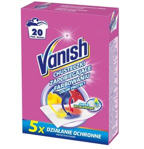 Chusteczki do prania VANISH Color Protect 20 prań (10 sztuk)