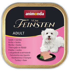 Karma dla psa ANIMONDA Vom Feinsten Indyk z szynką 150 g