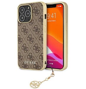 Etui GUESS 4G Charms Collection do Apple iPhone 13 Pro Brązowy