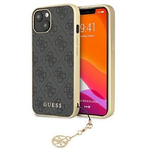 Etui GUESS 4G Charms Collection do Apple iPhone 13 Szary