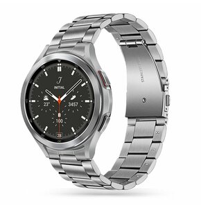 Pasek TECH-PROTECT Stainless do Samsung Galaxy Watch 4 40/42/44/46mm Srebrny