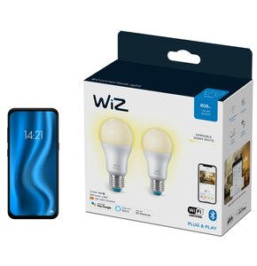 Inteligentna żarówka LED WIZ 929002450232 8W E27 WiFi (2 szt.)