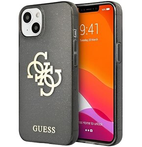 Etui GUESS Glitter 4G Big Logo do Apple iPhone 13 Mini Czarny