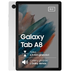 Tablet SAMSUNG Galaxy Tab A8 10.5" 4/64 GB Wi-Fi Srebrny