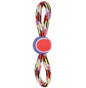 Szarpak dla psa ZOLUX Ósemka z piłką tenisową 36 cm