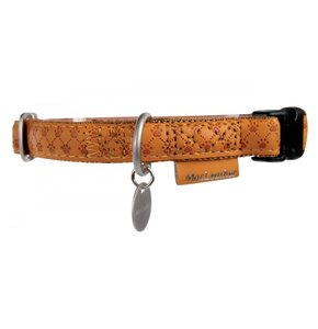 Obroża ZOLUX Mac Leather (32 - 47 cm) Żółty