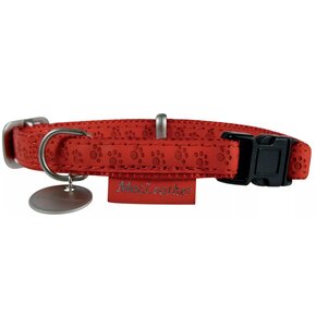 Obroża ZOLUX Mac Leather (43 - 68 cm) Czerwony