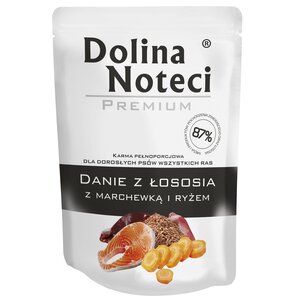 Karma dla psa DOLINA NOTECI Premium Łosoś z marchewką i ryżem 300 g