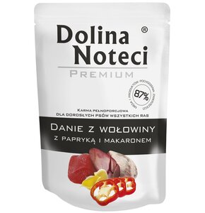 Karma dla psa DOLINA NOTECI Premium Wołowina z papryką i makaronem 300 g