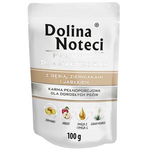 Karma dla psa DOLINA NOTECI Premium z gęsią, ziemniakami i jabłkiem 100 g