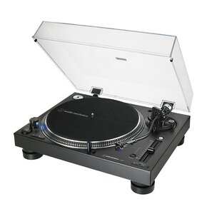 Gramofon AUDIO-TECHNICA AT-LP140XP Czarny, Manualny, Napęd bezpośredni, Prędkość odtw. 33 1/3, 45, 78 obr./min