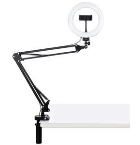Lampa pierścieniowa LED PULUZ ze statywem stołowym PKT3089B