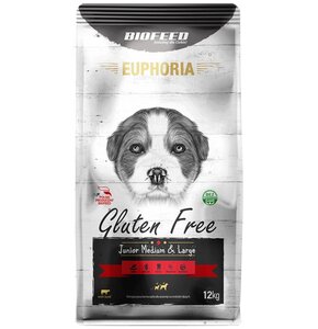 Karma dla psa BIOFEED Euphoria Gluten Free Junior Wołowina 12 kg