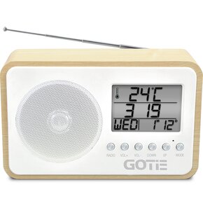 Radiobudzik GOTIE GRA-110B Biały